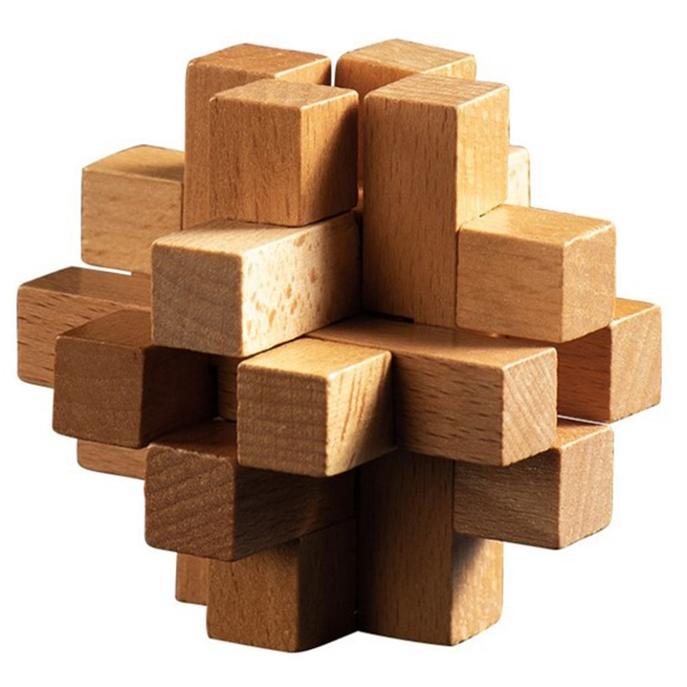 Interlocking Wooden Altekruse Burr Brain Teasers Puzzle