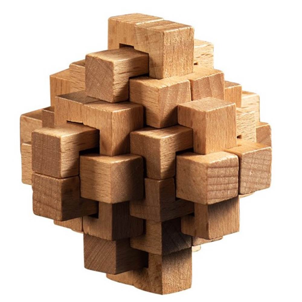 Interlocking Wooden Pineapple Brain Teasers Toy
