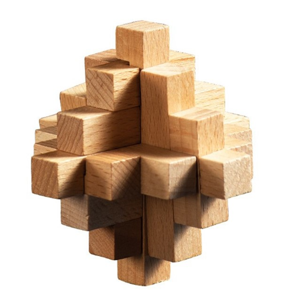 Interlocking Wooden Star Adventure Intelligence Puzzle