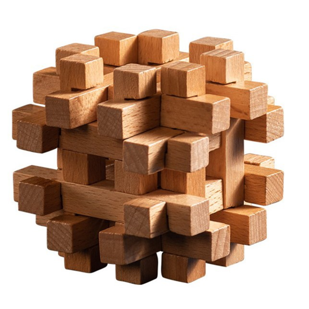 Interlocking Wooden Magic Blocks Interlocking Puzzle