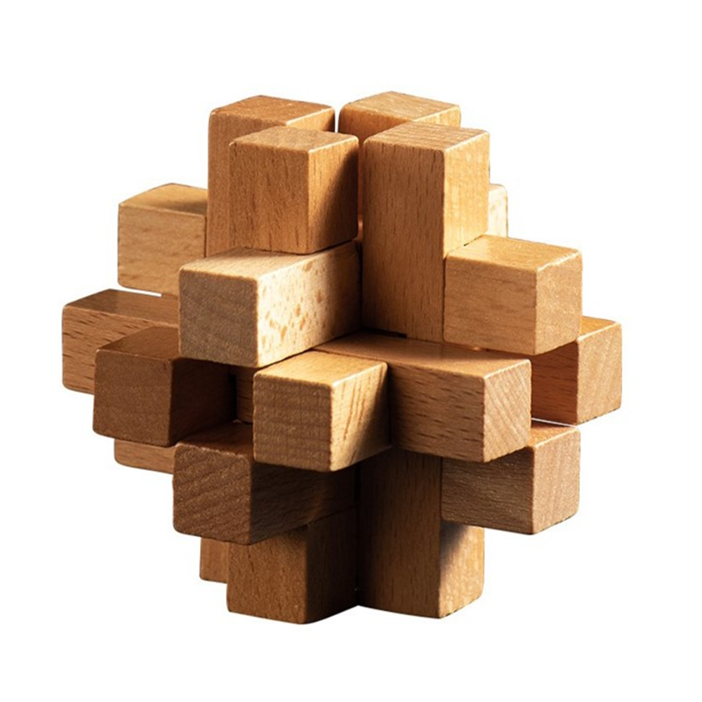 Interlocking Wooden Altekruse Burr Brain Teasers Puzzle