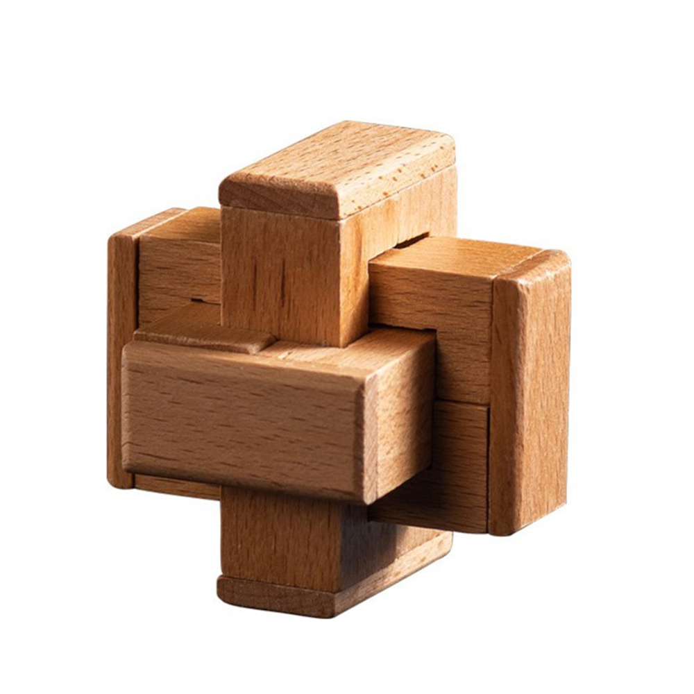 Interlocking Wooden Fine Cross Brain Teasers Puzzle