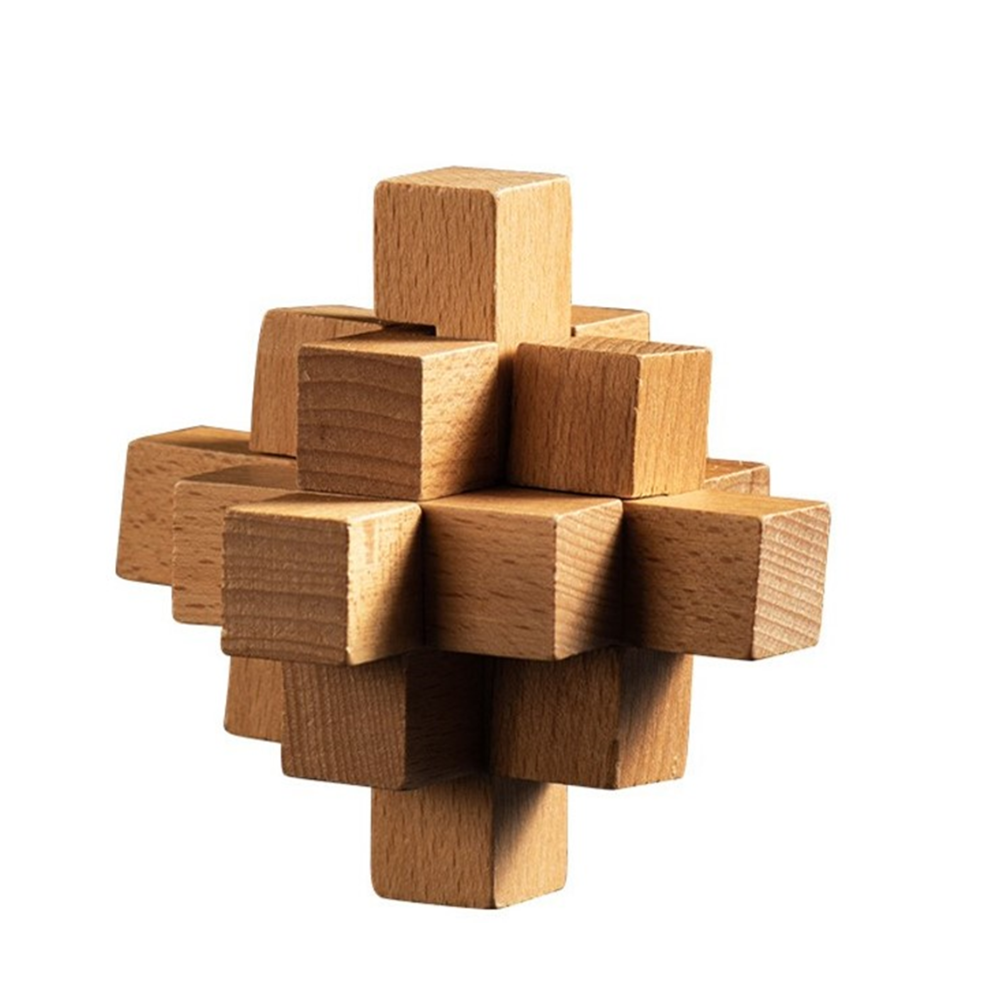 Interlocking Wooden Mayhem Brain Teaser Puzzle