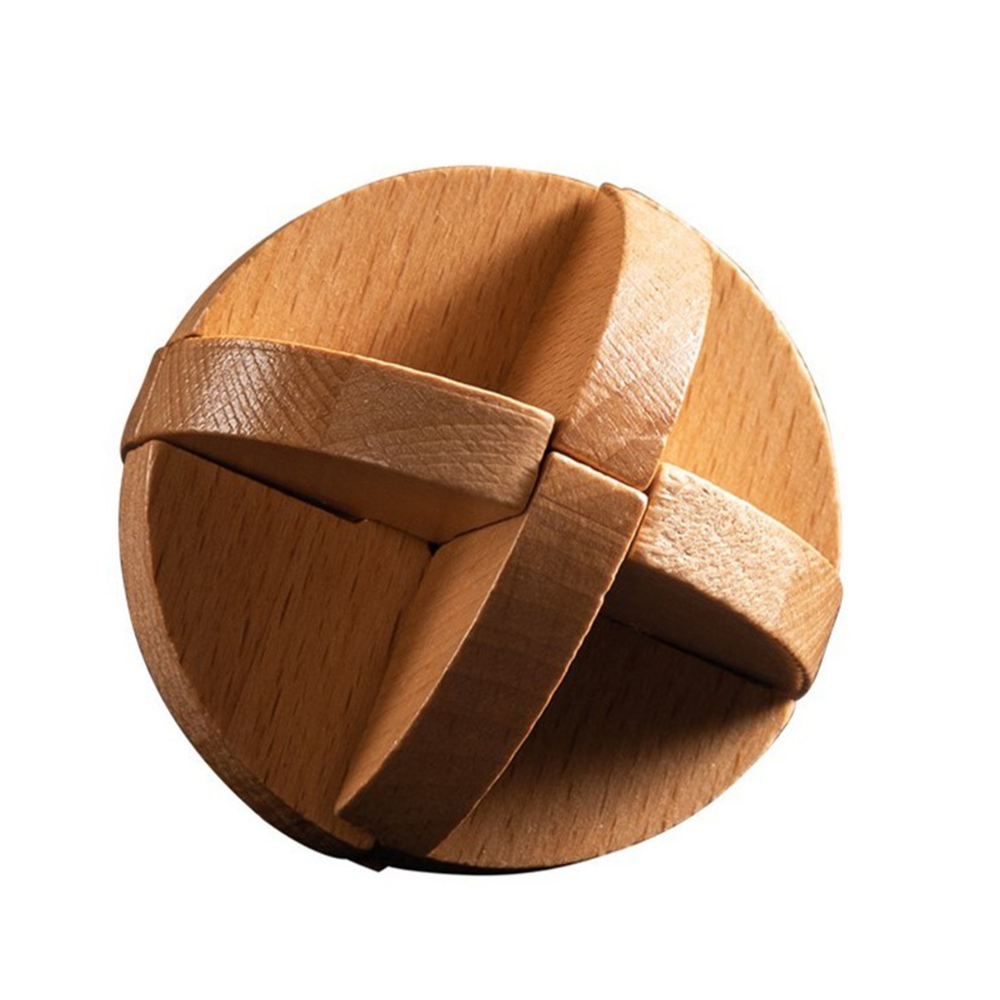 Interlocking Wooden C Sphere Brain Teasers Puzzles